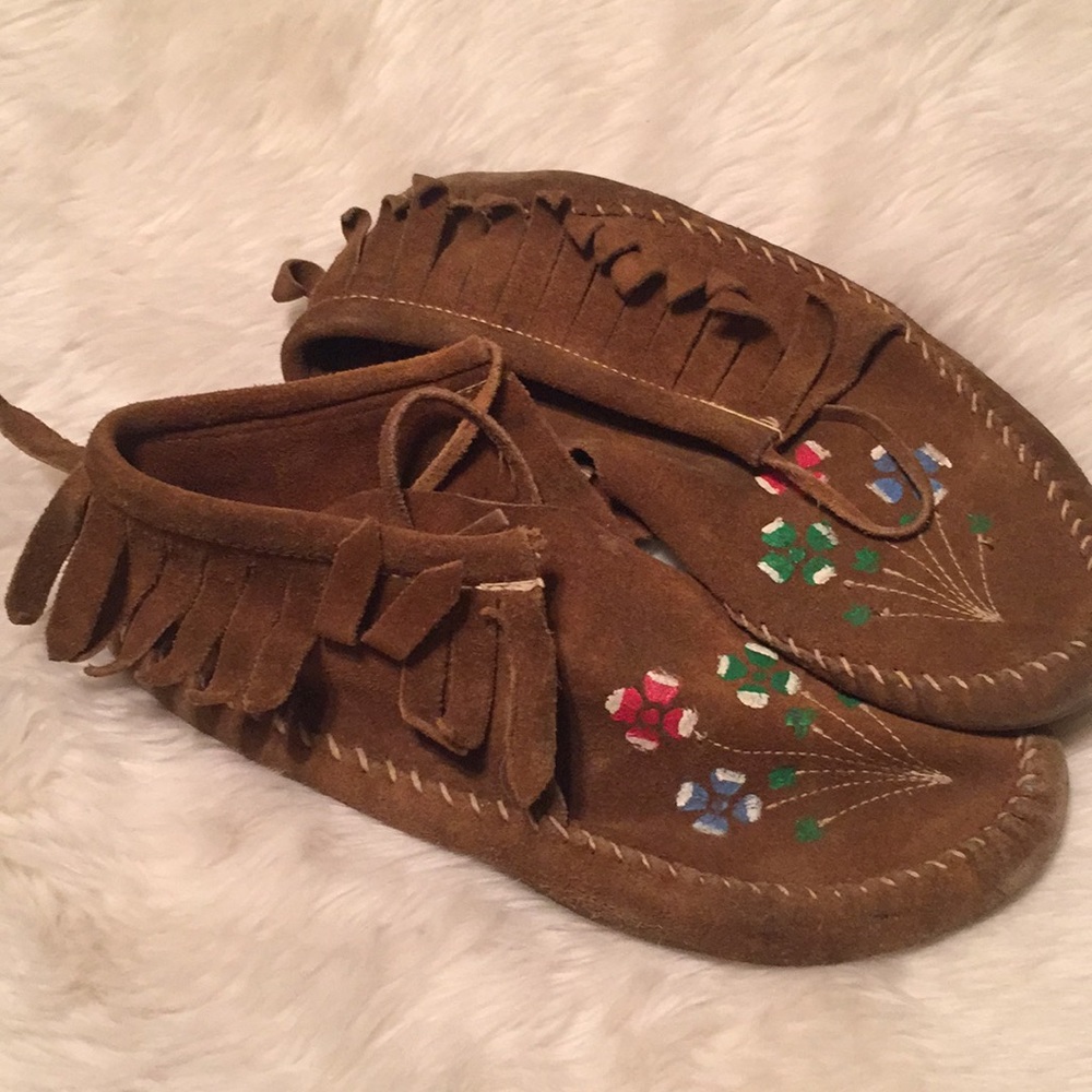 Moccasins- hand painted!